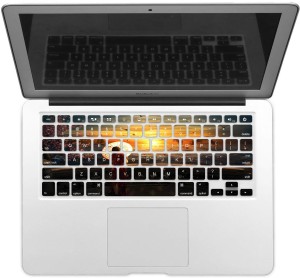 GADGETS WRAP GWSD-2212 Printed Night China Laptop Keyboard Skin(Multicolor)