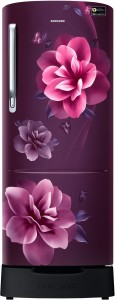 Samsung 212 L Direct Cool Single Door 3 Star (2019) Refrigerator with Base Drawer(Camellia Purple, RR22R285ZCR/NL)