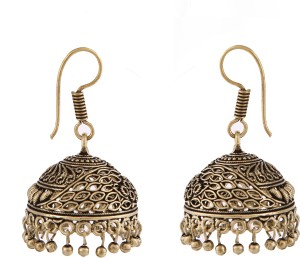 Sansar India Pachi Hoop Jhumka Indian Earrings Jewelry for Girls and Women