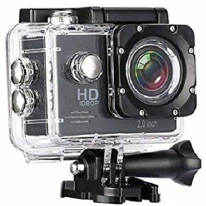buy genuine hd 1080p ultra hd water resistant sports camera ultra wide-angle lens with 2 inch display  sports and action camera(black, 12 mp)