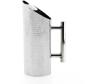 THW Stainless Steel Hammered Water Pitcher