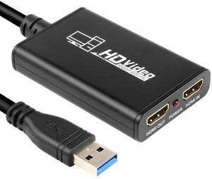 microware HDMI Adapter 0.01 m video Capture Device HDMI to USB 3.0