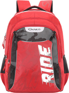 GENIUS Axle Red 19 inch Laptop Backpack 35 L Backpack Red Price in India Flipkart