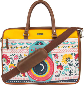 chumbak 15 inch inch Laptop Messenger Bag White Price in India Flipkart
