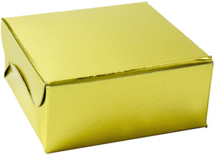 LINE N CURVES Sweet Packing 4 Piece Laddoo Golden Folding Boxes