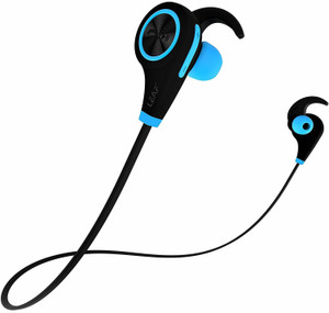 Leaf deep bass earphones blue Bluetooth Headset Price in India