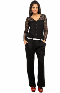 cottinfab solid women's jumpsuit