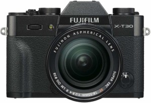 fujifilm x-t30 mirrorless camera body with 18-55 kit lens(black)