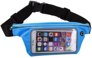 LIFEMUSIC ADJUSTABLE SWEATPROOF MOBILE WAIST BELLY BELT POUCH BAG CASE COVER Waist Bag Blue Price in India Flipkart