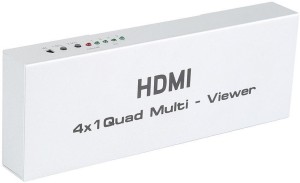 TechGear  TV-out Cable 4x1 Quad Multi-viewer High-Definition Screen Switching Output Switch for HDTV DVD(White, For TV)