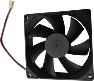 DHRUV-PRO 12V DC Cabinet Fan 3.5-Inch Square (90*90*25 MM) Cooling fan Cooler(Black)