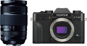 fujifilm x series x-t30 mirrorless camera body with 18 - 135 mm lens(black)