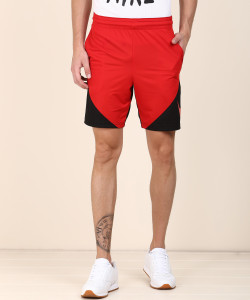 Nike fleece shorts red on sale