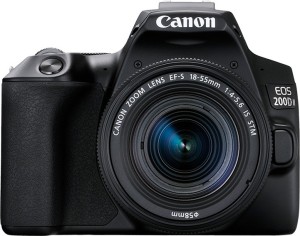 canon eos 200d ii dslr camera body with single lens 18 - 55 mm f/4 - 5.6 is stm(black)