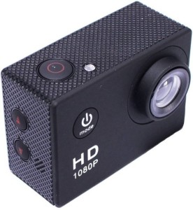 rhonnium plain 1080-hd cam-064 ™ 1080p waterproof & wide angle sports and action camera(black, 12 mp)