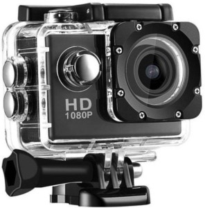 rhonnium plain 1080-hd cam-006 ™ ip68 30m waterproof hd 1080p sports and action camera(black, 12 mp)