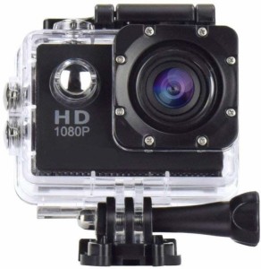 rhonnium plain 1080-hd cam-053 ® shot hd1080p(16 mp) waterproof sports and action camera(black, 12 mp)