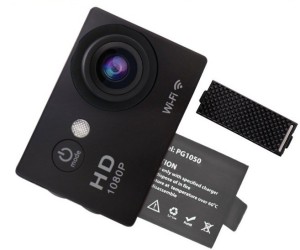 rhonnium 4k ultra hd-type-006 ™ camera vlog dv with wifi, 120°wide-angle sports and action camera(black, 16 mp)