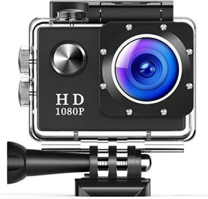 rhonnium plain 1080-hd cam-055 ® 1080p(16 mp) waterproof sports and action camera(black, 12 mp)