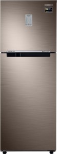 Samsung 253 L Frost Free Double Door 2 Star (2019) Convertible Refrigerator(LUXE BROWN, RT28R3722DX/NL)