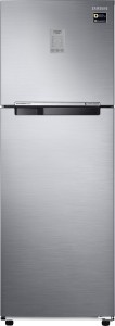 Samsung 275 L Frost Free Double Door 3 Star (2019) Refrigerator(EZ Clean Steel(Silver), RT30N3753SL/NL)