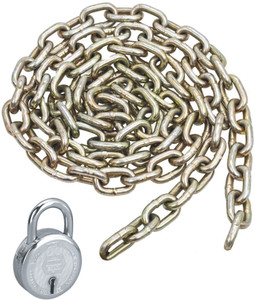 Heavy duty chain shop and lock