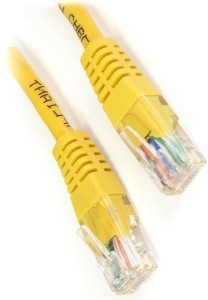 RIVER FOX Ethernet Network cable 1.5 m LAN Cable(Compatible with Router, Desktop, Network Printer, Modem, Yellow, Pack of: 3)