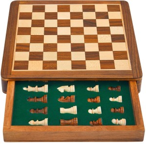 Craftgasmic Folding Magnetic Chess and Pieces, Set Wooden Board Travel  Games 10 inches