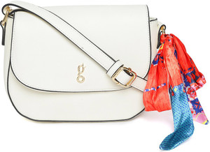 GLOBAL DESI White Sling Bag AERON White Price in India Flipkart