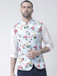 White printed clearance waistcoat