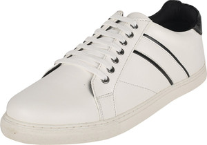People shop white shoes