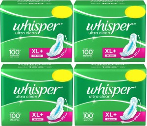 Whisper Ultra Clean Sanitary Pads - 30 Pieces (XL Plus)