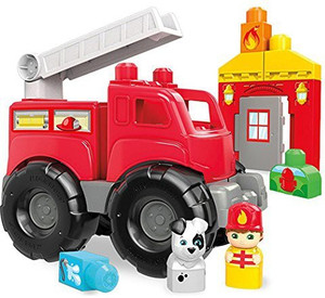 Mega bloks fire truck rescue building set online