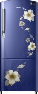 Samsung 192 L Direct Cool Single Door 3 Star (2019) Refrigerator(Star Flower Blue, RR20M272ZU2-NL/ RR20M172ZU2-HL)