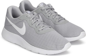 Nike men's tanjun wolf grey white sneakers cheap