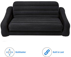 INTEX sofa cum bed with electric air pump Velvet 4 Seater