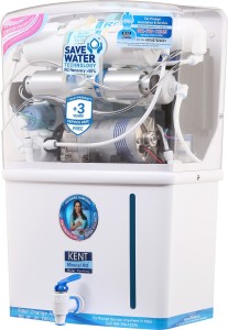 kent grand plus (11001) 8 l ro + uv + uf water purifier(white)