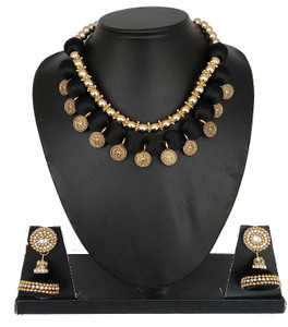 Akshara Dori Black Gold Jewellery Set Price in India Buy Akshara