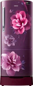 Samsung 192 L Direct Cool Single Door 3 Star (2019) Refrigerator with Base Drawer(Camellia Purple, RR20R182ZCR/HL)