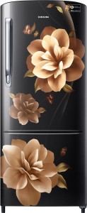 Samsung 192 L Direct Cool Single Door 3 Star (2019) Refrigerator(Camellia Black, RR20R172ZCB/HL)