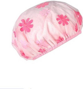 Holiday Waterproof Elastic Free Size Shower Caps 3 in 1 packing