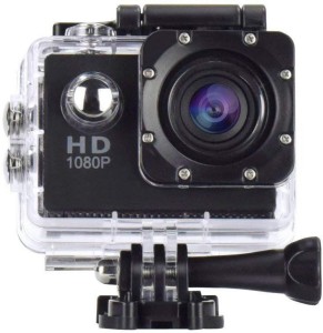 rapgear 4k 1080p action camera 2-inch lcd 140 degree wide angle lens sports and action camera(black, 12 mp)