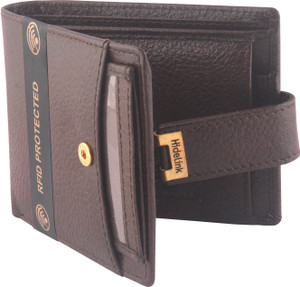 Hidelink Men Casual Brown Genuine Leather Wallet Multicolor Price in India Flipkart