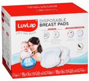 Buy LuvLap Natural Bamboo Washable Nursing Breast Pads, 8 pcs