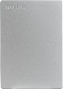 Toshiba Canvio Slim 1 TB External Hard Disk Drive(Silver Metallic)