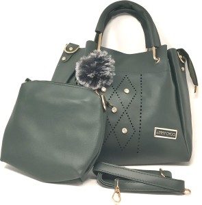 Buy JIMMY CHOO Women Green Shoulder Bag Silver Online @ Best Price