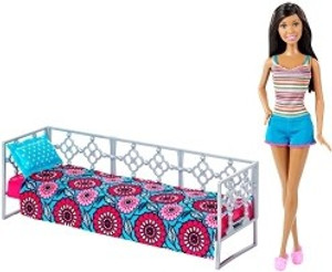 Barbie shop with bed