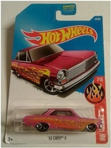 HOT WHEELS 2017 HW Flames 63 Chevy II 14 365 Pink 2017