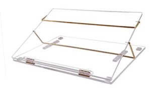readat 2 compartments acrylic writing desk(transparent) Acrylic table top Big size 18*24 Inches