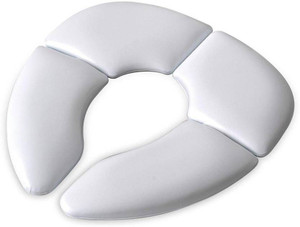 Folding padded toilet seat best sale